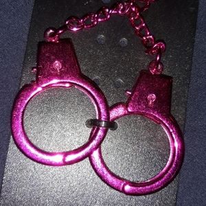 FREE w/ purchase! Pink handcuff keychain